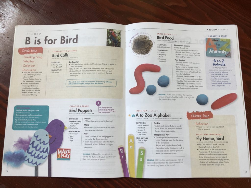 Lesson plans B is for Bird